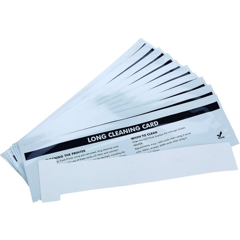 Cleaning Card Kit for Badgy 200/100 ID Card Printer Pack of 10 For Office and ID Card Production PVC-Based Cleaning Cards Compatible with Evolis Badgy Series - Image 3