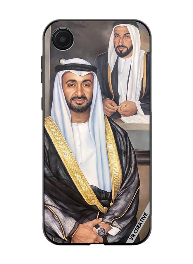 Protective Case Cover For Samsung Galaxy A03 Core Sheikh Mohamed Bin Zayed Al Nahyan And Sheikh Zayed Bin Sultan Al Nahyan Design Multicolour