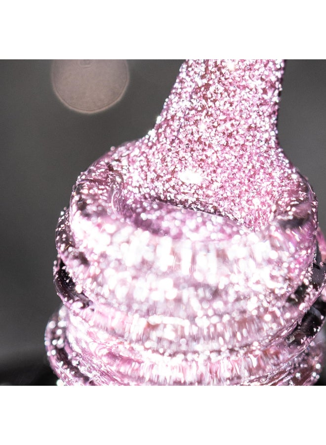 BURANO Reflective Diamond Nail Glitter Gel Polish Sparkly Color Holographic Glitters Shiny Gel 73ml UV Lamp Required Gray Pink SZ12 - Image 2