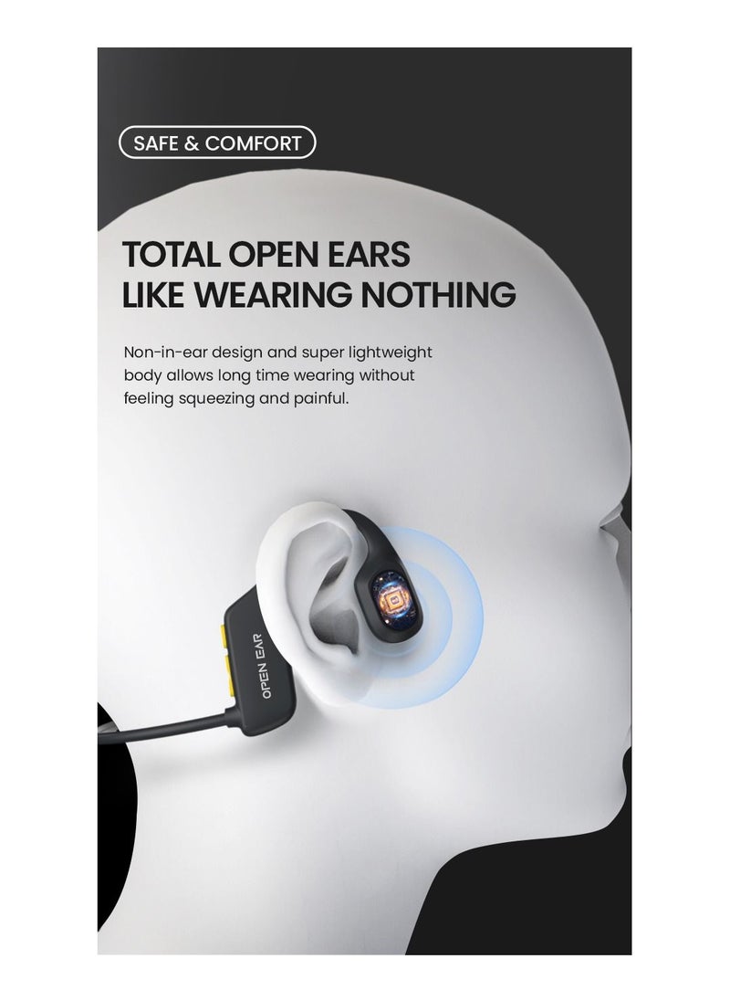 SMARXS - Smarxs Openear Bone X2 Swimming Stereo Ip68 Waterproof Mp3 16Gb Ear Hook Bluetooth Swimming Earphone Sport Bone Conduction Headphones Wireless. Black Color - Image 1