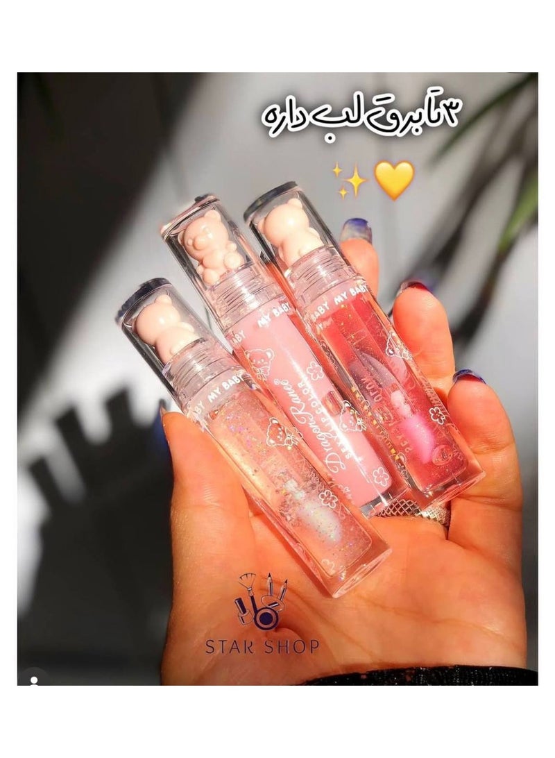 بكيت روج وليب جلوس 3 قطع ألوان عصرية جذابة ملمس ناعم وثبات جيد  مناسب للاستخدام اليومي والمناسبات - Image 3
