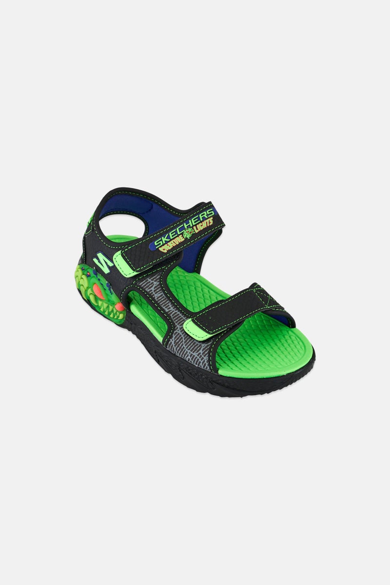 SKECHERS Kids Boy Creature Splash Velcro Closure Sandals, Multicolor - Image 1