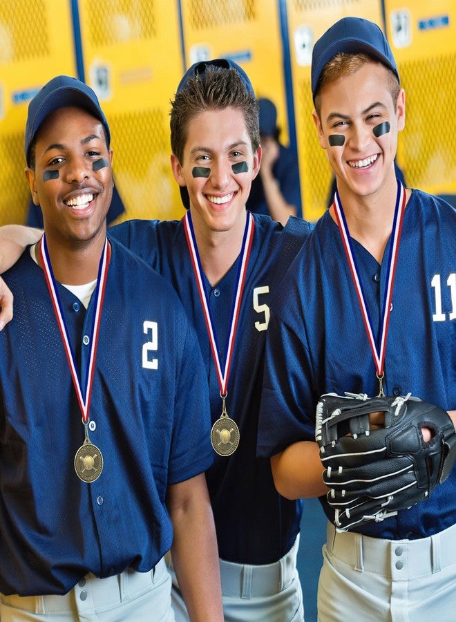 KisSealed 30 Pcs Baseball Medals for Teens, 2" Gold Winner Award Medals with Red White Blue Neck Ribbons, Zinc Alloy Metal Medals for Little League, School Tournaments & Team Party Favors - Image 5