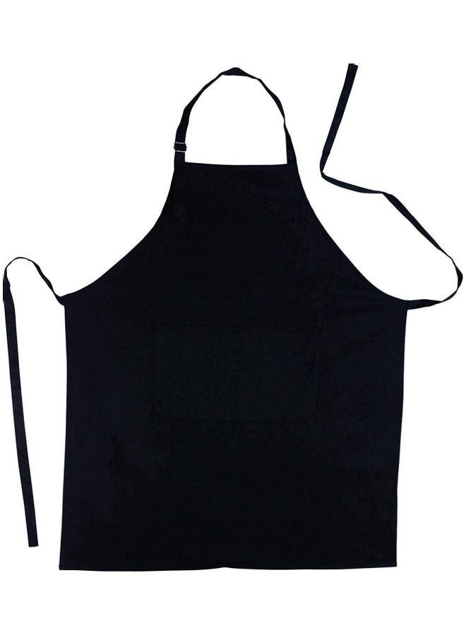 Cotton Kitchen Apron Black 98x69.5cm