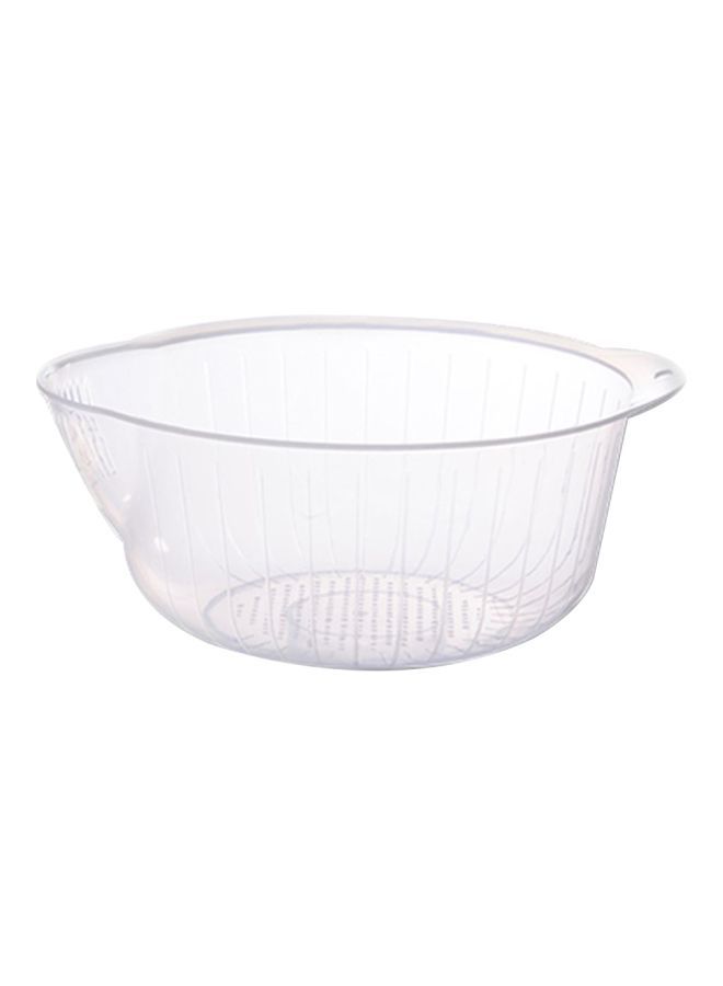 NIBEMINENT Plastic Drain Wash Basket Clear - Image 1