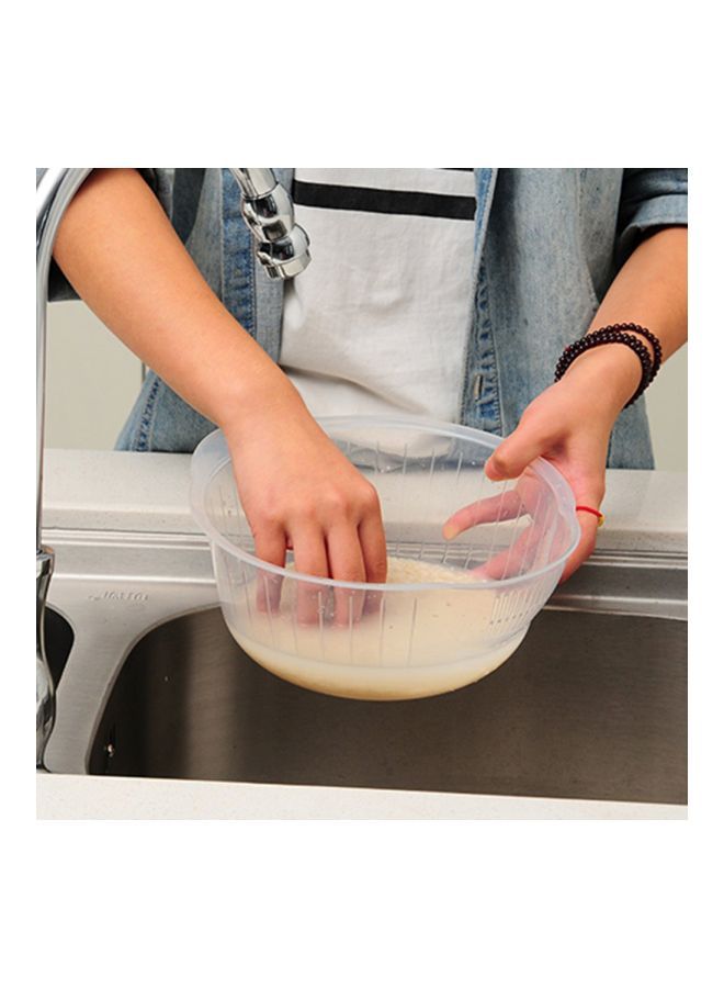 NIBEMINENT Plastic Drain Wash Basket Clear - Image 4