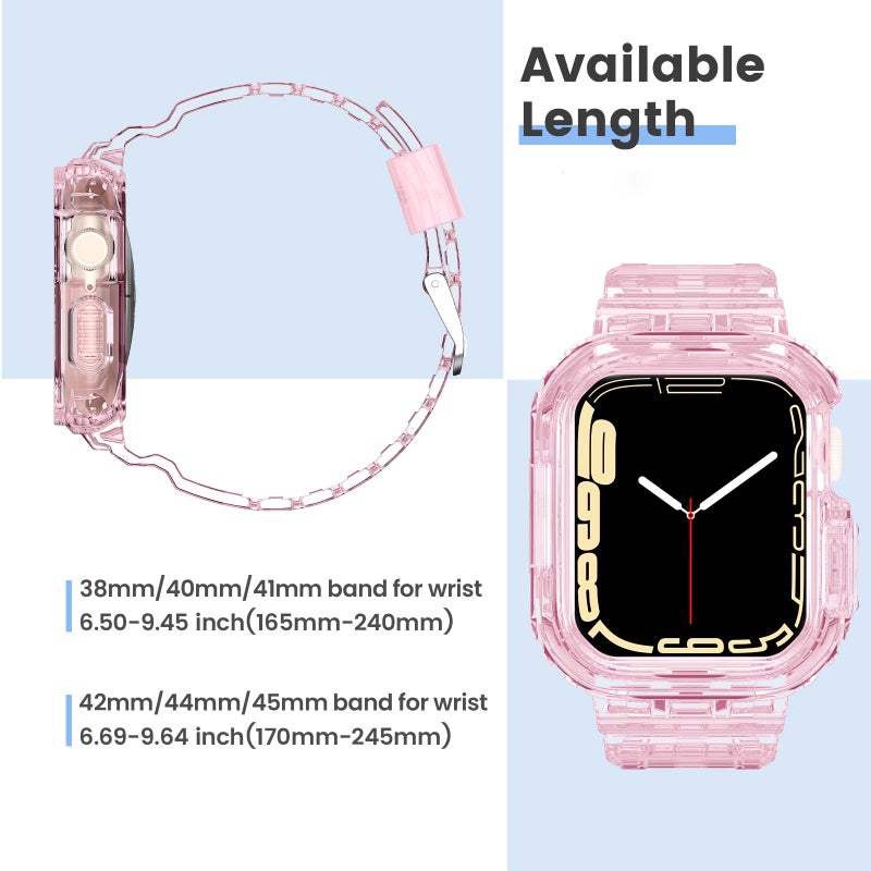 Tensea Compatible for Apple Watch Band 38mm 40mm 41mm 42mm 44mm 45mm 46mm 49mm for Women Men, Cute Soft Strap with Bumper Case, Wristband Accessories for iWatch Ultra Series 11 10 9 8 7 SE 6 5 4 3 2 1 - Image 2