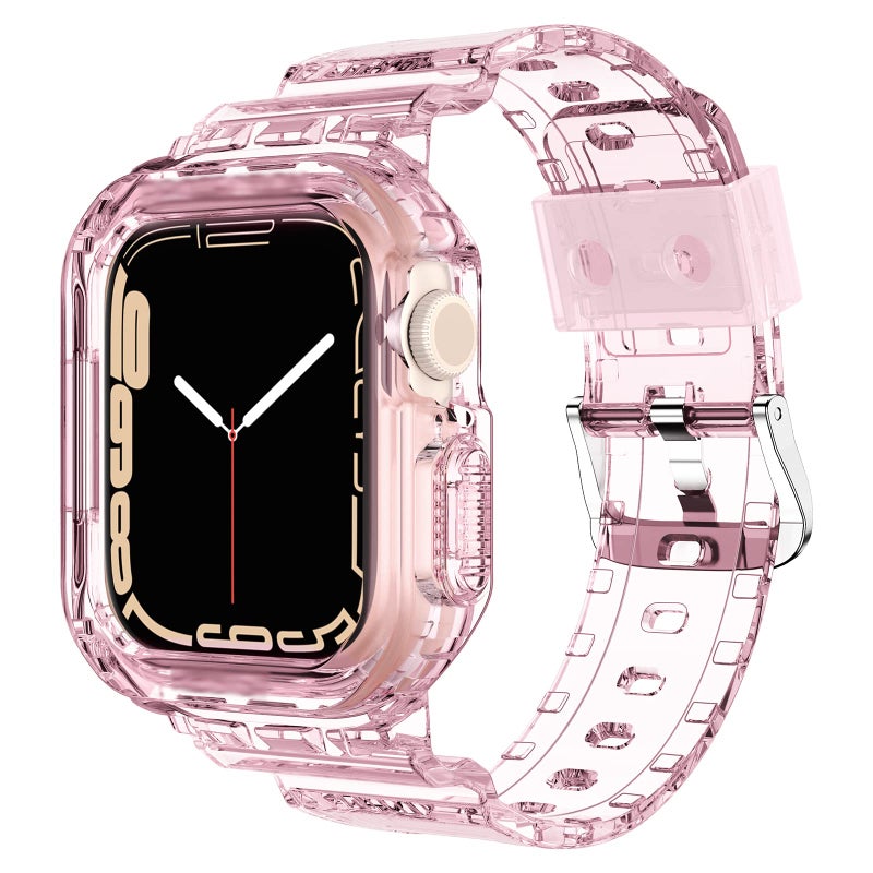 Tensea Compatible for Apple Watch Band 38mm 40mm 41mm 42mm 44mm 45mm 46mm 49mm for Women Men, Cute Soft Strap with Bumper Case, Wristband Accessories for iWatch Ultra Series 11 10 9 8 7 SE 6 5 4 3 2 1 - Image 1