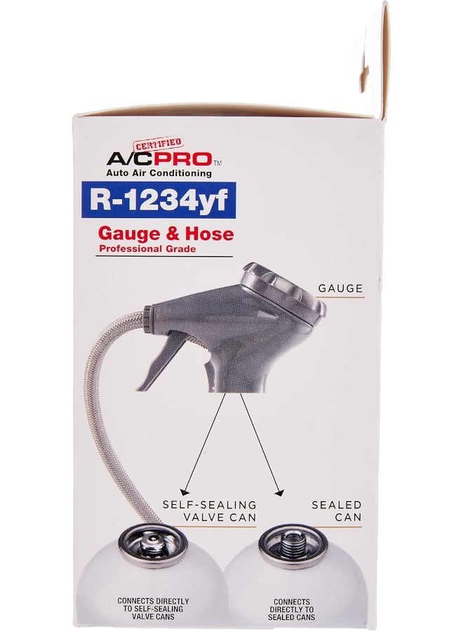 A/C Pro InterDynamics Certified AC Pro Car Air Conditioner R1234YF Refrigerant Gauge and Hose - Image 5