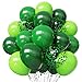 YMSZ Green Balloons 50pcs 12 inch Dark Green Emerald Green Lime Green Balloons for St Patricks Day Theme Party Supplies Jungle Safari Birthday Party Decorations - Image 2