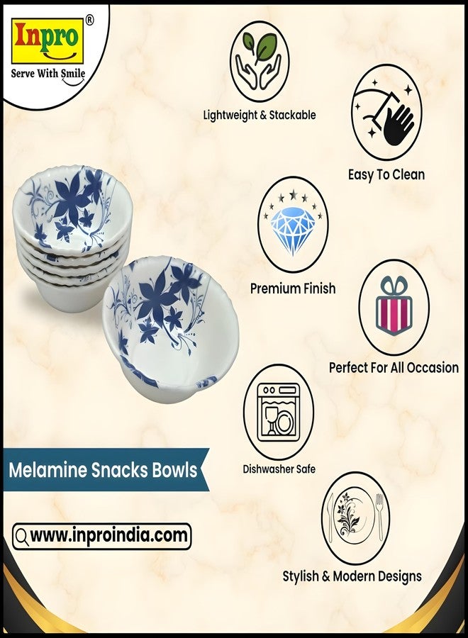 Inpro Melamine Round Vegetable Bowl Pack of 12 Perfect for Individual Serving, Lightweight Bowl Set for Small Parties. - Image 3