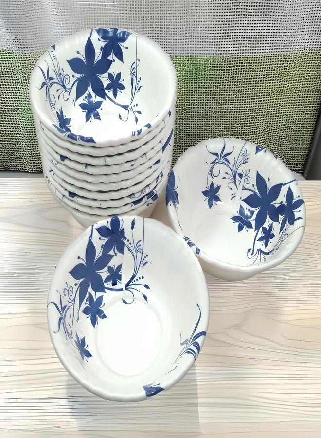 Inpro Melamine Round Vegetable Bowl Pack of 12 Perfect for Individual Serving, Lightweight Bowl Set for Small Parties. - Image 1