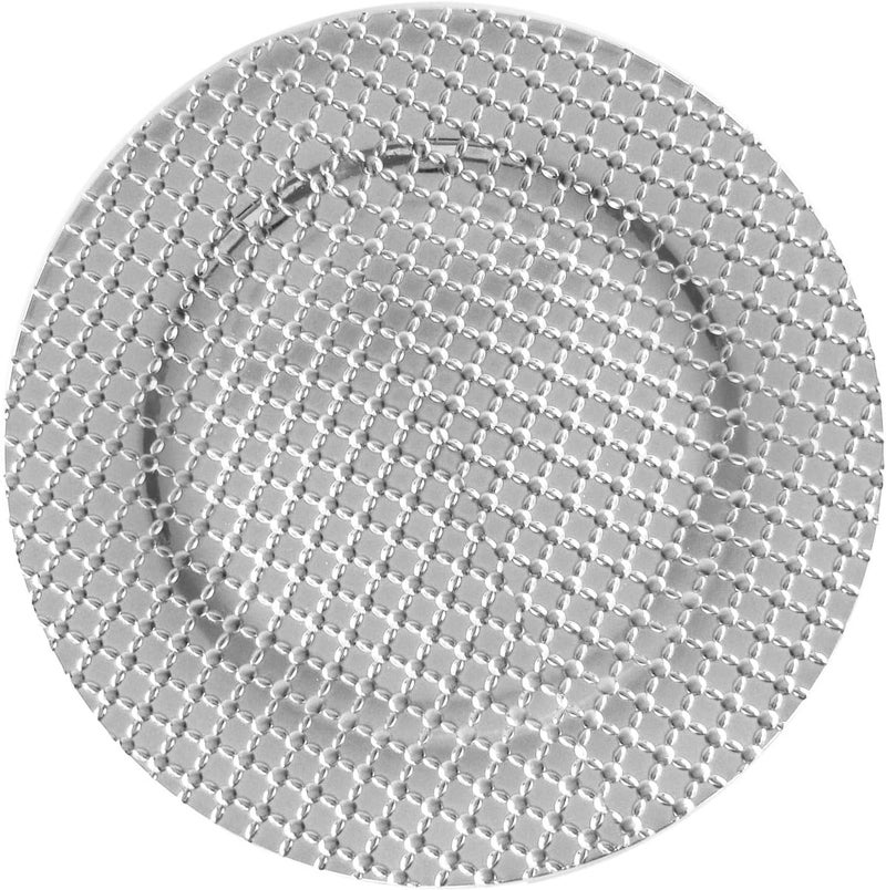 ChargeIt by Jay Charger Large 13 Set of 4 Decorative Service Plate for Home Professional Fine Dining Perfect for Upscale Events Dinner Parties Weddings Ban Silver Silver - Image 2