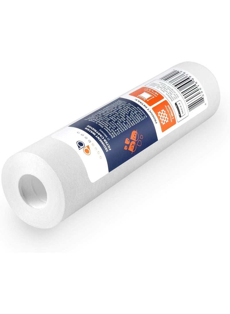 Aquaboon 1 Micron Whole House Sediment Filter 10 x 2.5 for RO & Well Water Filters Replacement Cartridges Compatible with AP110, WHKF-GD05, 6 Pack - Image 3