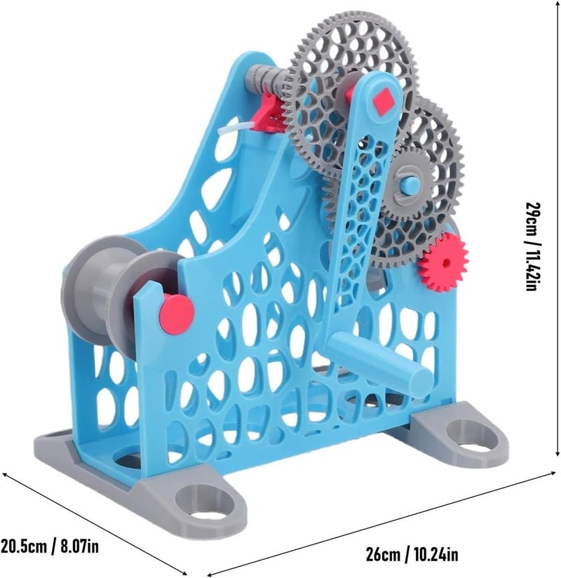 Hand Crank Filament Respooler 3D Printer Filament Respooler Hand Crank Detachable Modular 1kg Filament Rewinder for Printing(Blue) - Image 5