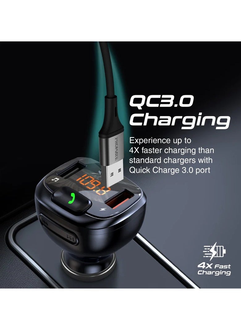 Generic FM Transmitter Kit with Handsfree & Quick Charge 3.0  - Image 4