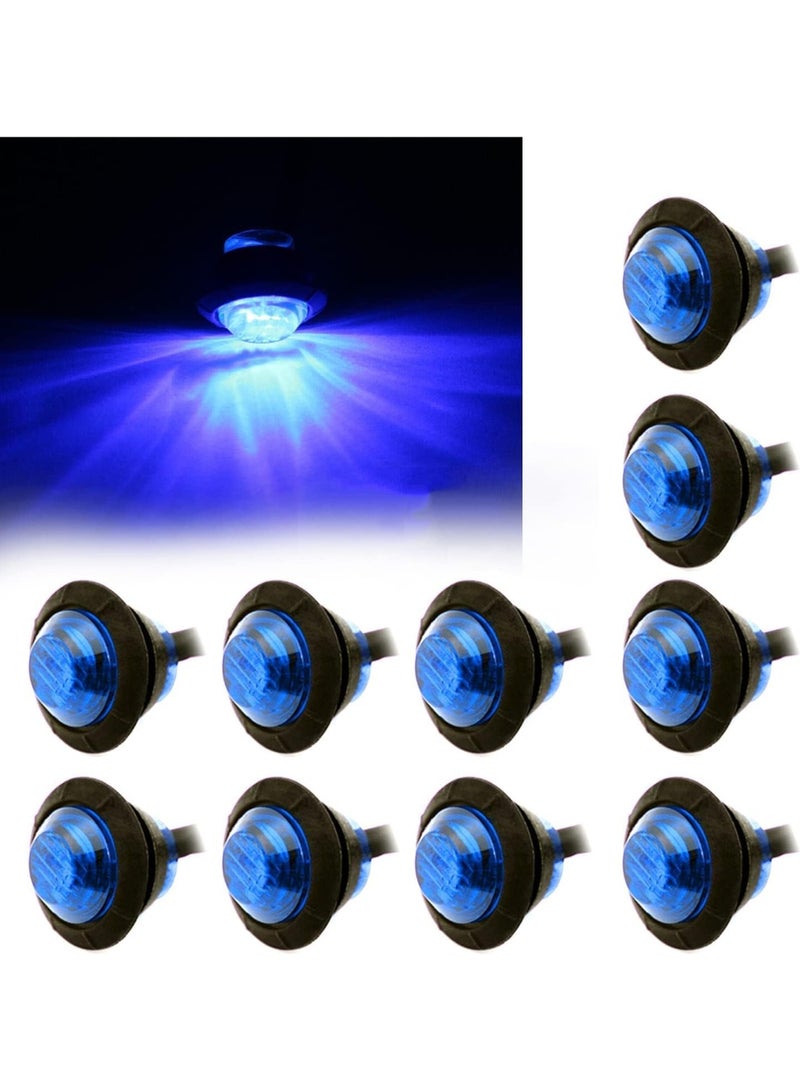Generic 10 Pack Waterproof Marine Boat LED Lights, Utility Led Interior Lights Navigation Lights Deck Courtesy Lights 12V for Yacht Boat Fishing Pontoon Sailboat Kayak/blue  - Image 1