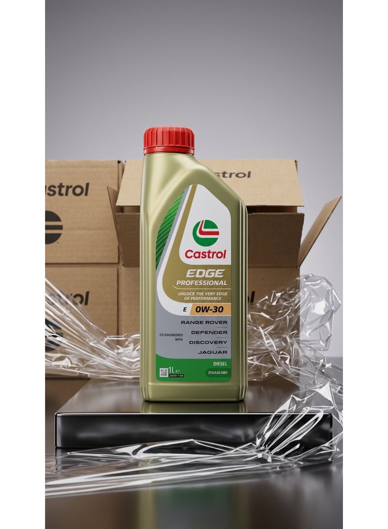 Castrol EDGE Professional E 0W-30 Diesel Engine Oil - 1 Litre (Compatible with Range Rover, Defender, Discovery & Jaguar)