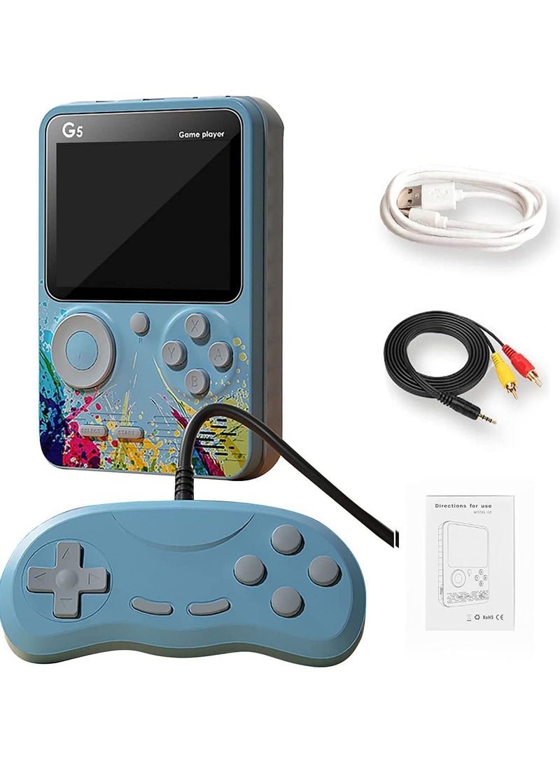 وحدة تحكم ألعاب محمولة G5 Retro مقاس 3 بوصات مدمجة مع 500 لعبة FC كلاسيكية تدعم توصيل التلفزيون ولاعبين اثنين - Image 1