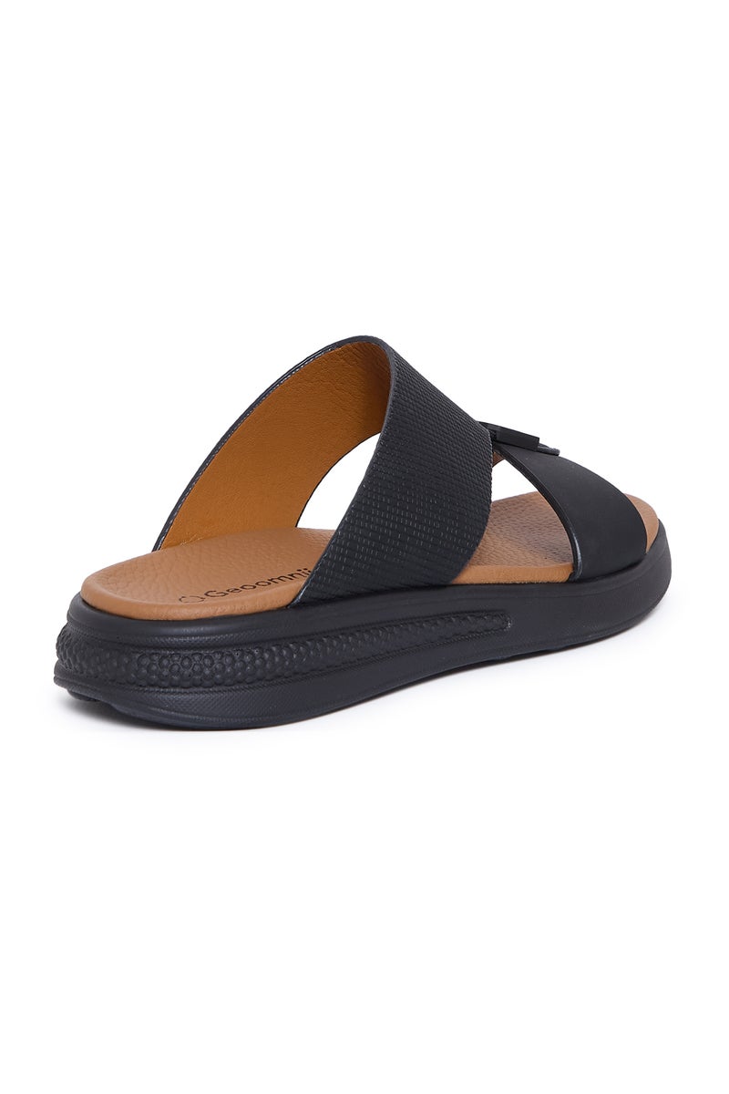 Geoomnii Comfort Arabic Sandals for Men – Classic Slip-On Open Toe Sandals with Cushioned Footbed for Daily Wear - Image 3