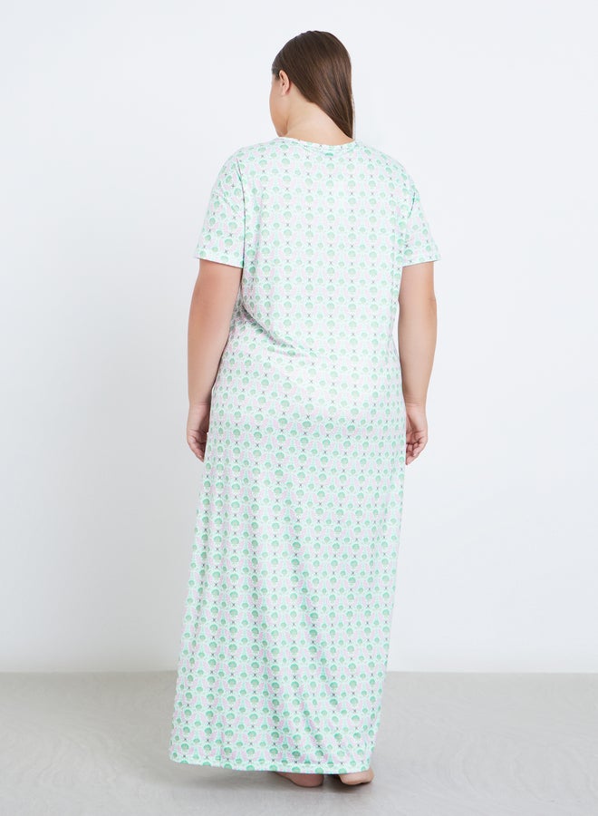 ستايلي قميص نوم بطبعات شاملة ستايلي بلس - Image 4