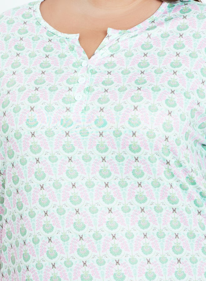 ستايلي قميص نوم بطبعات شاملة ستايلي بلس - Image 3