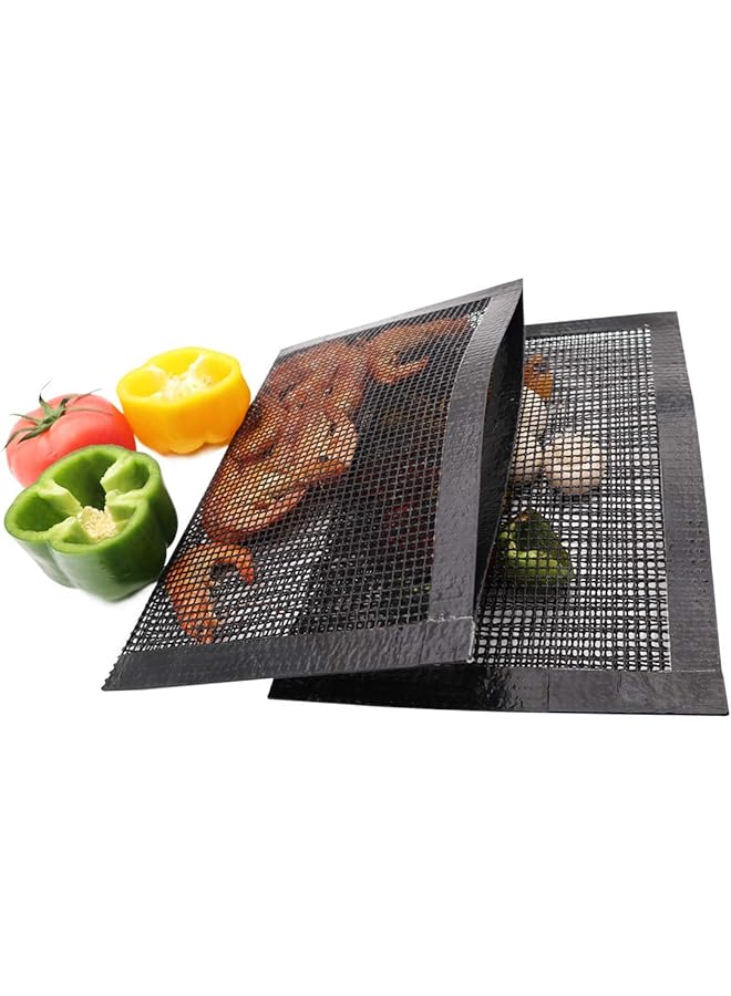 HALAMODO Non Stick Grill Bags For Outdoor Grill Dipping Process & Heat Resistance (Black) - Image 2