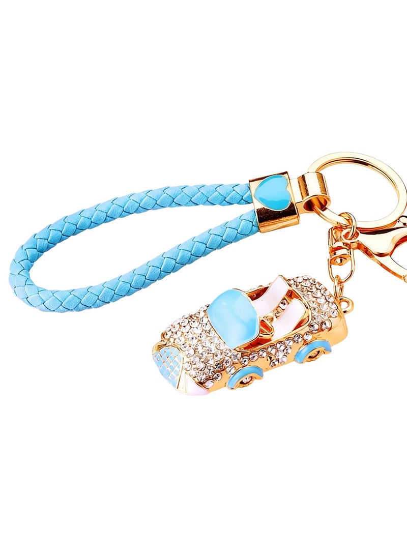 مقفل مفتاح مصغر بلوري لامع – ملحق سيارة عصري بحامل سرخس لنساء والرجال - Image 4