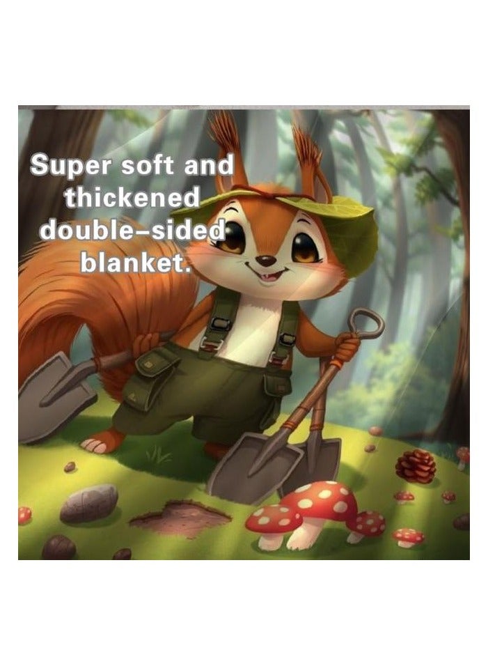 general Children's or student cartoon flannel thin blanket (warm and comfortable, suitable for sleep, games) 100cm*150cm - 794 - Image 1