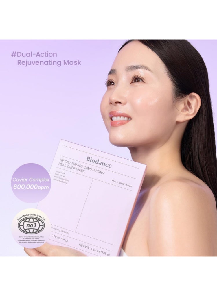 BIODANCE Wrinkles, Sagging & Tired Skin Repair – Biodance Rejuvenating Caviar PDRN Real Deep Mask for Lifting, Firming, Radiance & Deep Skin Renewal - Image 2