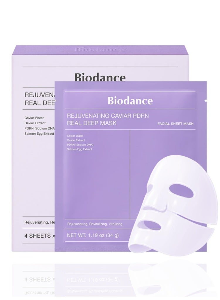BIODANCE Wrinkles, Sagging & Tired Skin Repair – Biodance Rejuvenating Caviar PDRN Real Deep Mask for Lifting, Firming, Radiance & Deep Skin Renewal - Image 1