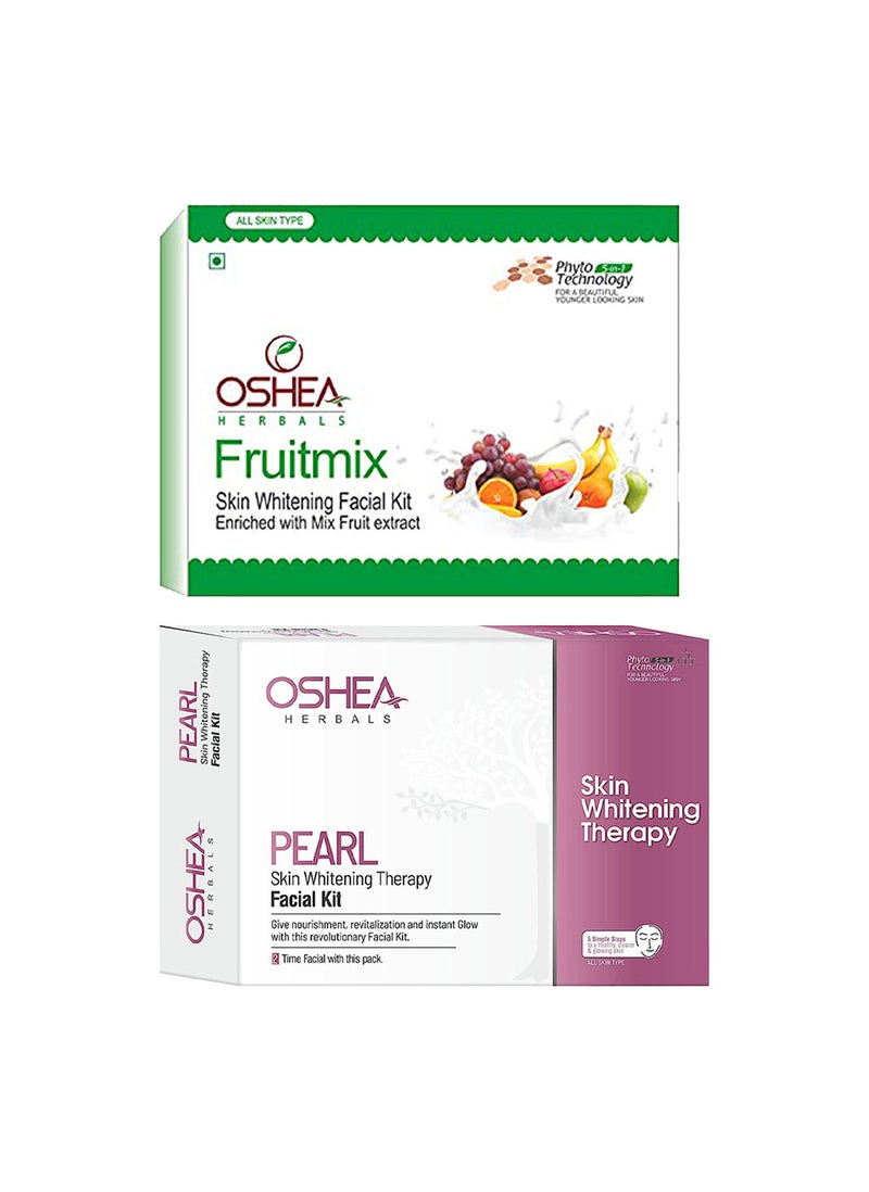 Oshea Herbals Pearl and Fruitmix Facial Kit Set 126g