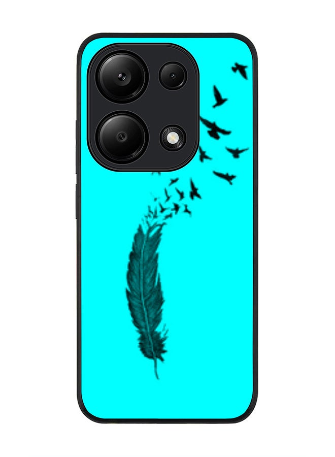 Stylizedd حافظة حواف سوداء متينة لهاتف Xiaomi Redmi Note 13 Pro 4G / Xiaomi Poco M6 Pro 4G، حافظة رفيعة - طيور من نفس الريش - Image 1