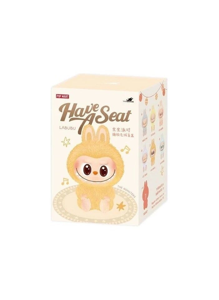 POP MART 100% Authentic Labubu Have A Seat Version 2 Plush Toy, Versatile Use, Adorable Design, Surprise Element, Assorted - 15cm Blind Box By Pop Mart (1Pc Random)  - Image 1
