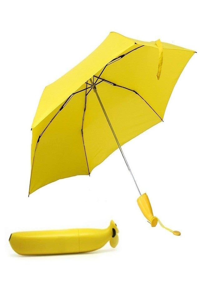 BigPlayer 1639 Stylish Banana Shaped Mini Foldable Umbrella - Image 5
