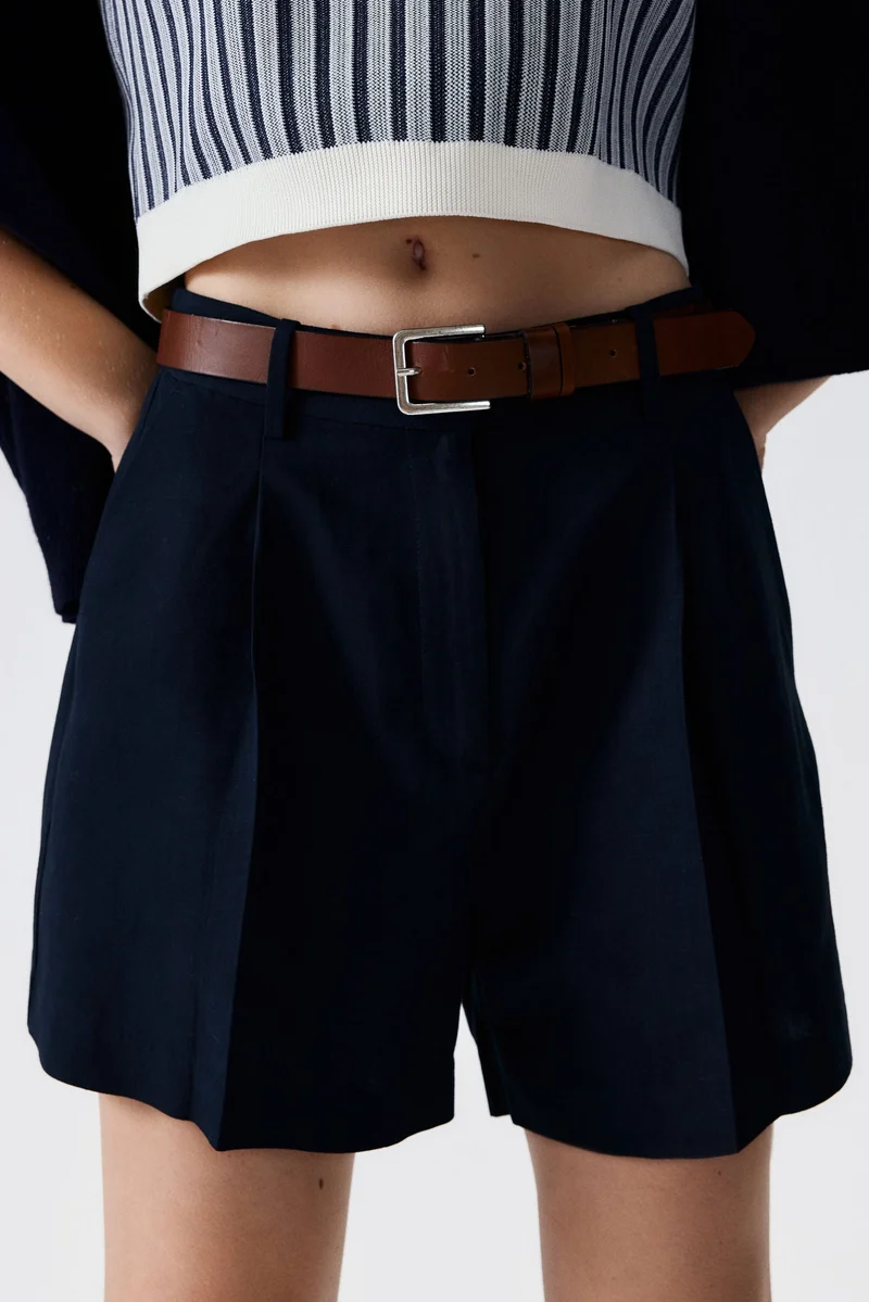 H&M Linen-blend shorts