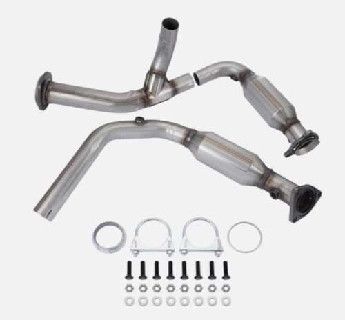 HLUCHY Catalytic Converter Fit For Cadillac Escalade GMC Yukon 2007 2008 2009 2010 6.2L V8 (EPA Compliant) OBD-II Approved - Image 1