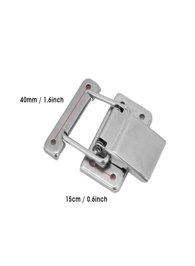 Hyuduo Latch Hasp Catch Toggle Stainless Steel Stainless Steel Hardware Cabinet Case 2pcs for doors gate locks - Image 5