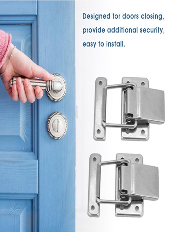 Hyuduo Latch Hasp Catch Toggle Stainless Steel Stainless Steel Hardware Cabinet Case 2pcs for doors gate locks - Image 2