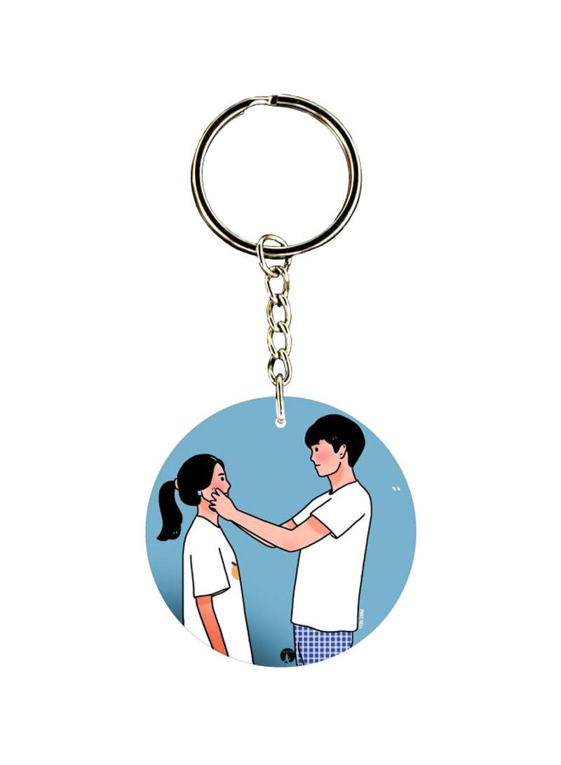 RKN Couple Printed Keychain