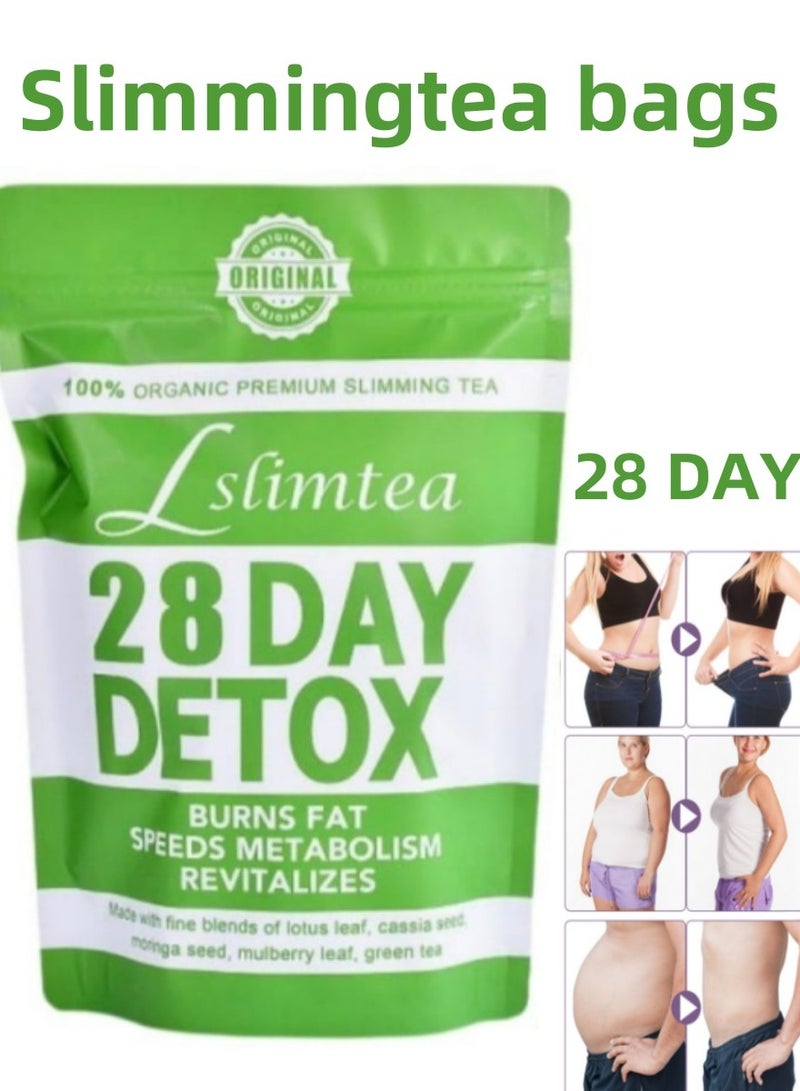 شاي ذكي شاي تخفيف الوزن العضوي لمدة 28 يومًا: يعزز هضم الدهون وامتصاصها، يساعد على حركة الأمعاء، يدعم صحة المعدة، يساعد على الهضم، يقلل من تراكم الدهون البطنية​ - Image 1