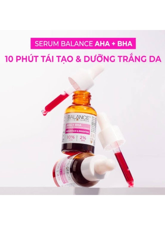 Balance Active Formula AHA 10% + BHA 2% Retexturising Serum - Deep Exfoliation for Brighter Skin, Smooths Texture, Dermatologically Tested, Gentle Yet Effective - 30ml - Image 5