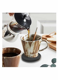 Y&D Silicone Drink Coasters Set of 4, Non-Slip Cup Coasters, Heat Resistant Mate, Soft Coaster for Tabletope Protection, Ceramic Wooden Table, Furniture from Damage  - Image 3
