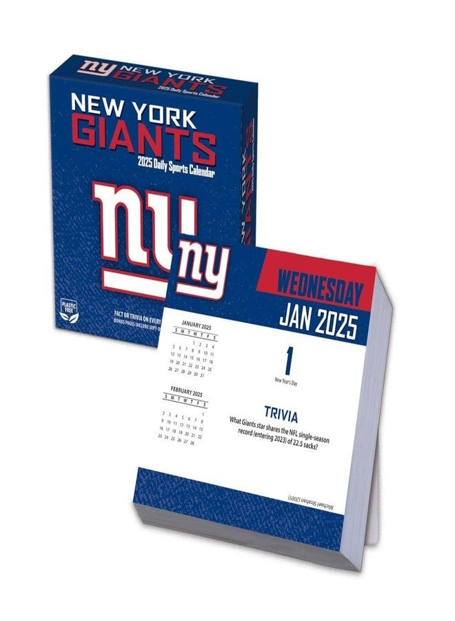 Turner Licensing, NFL New York Giants 2025 Desk Calendar - Image 1