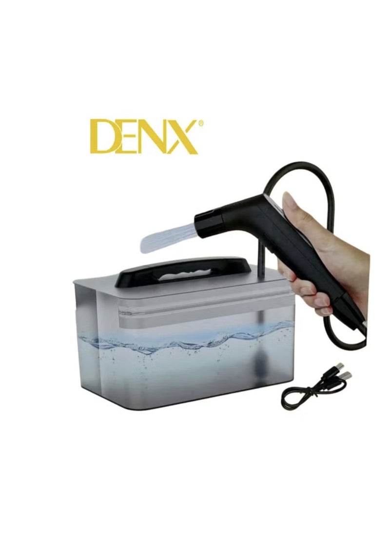 دينكس بخاخ بيديه شخصي محمول للسفر الخارجي كهربائي قابل لإعادة الشحن لتنظيف المرحاض مع 2.3 لتر من الماء - Image 1