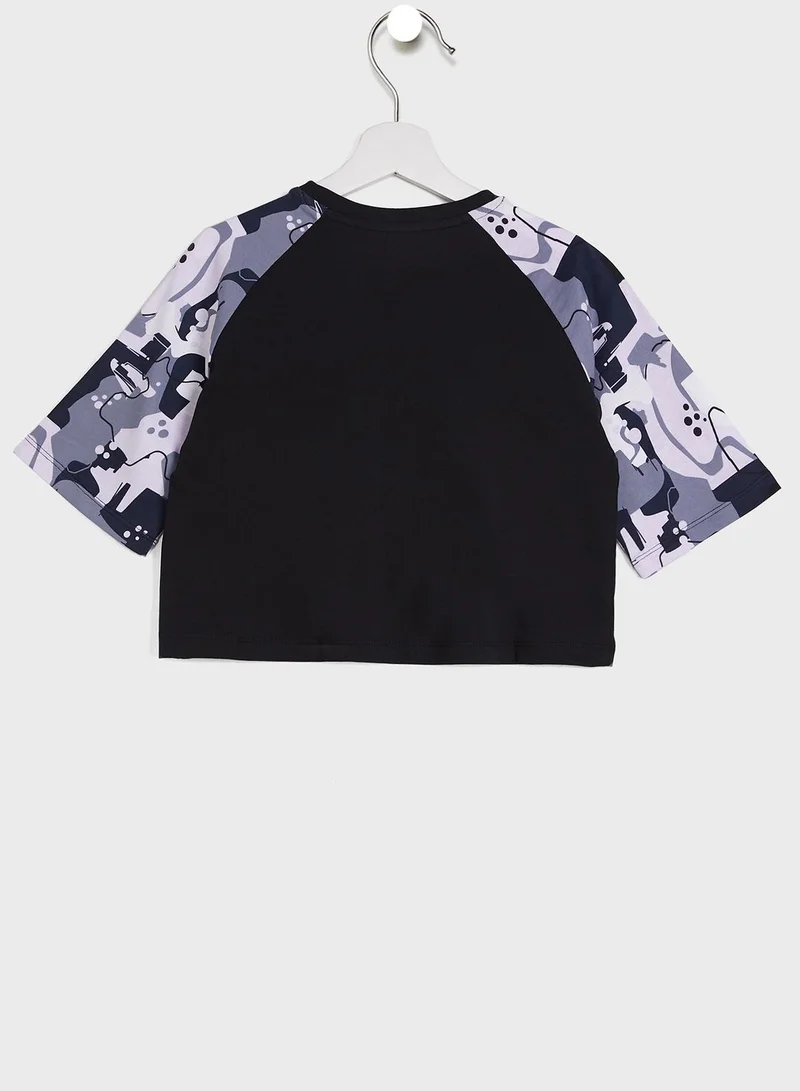 PUMA Kids Essential Street Art Raglan Aop T-Shirt