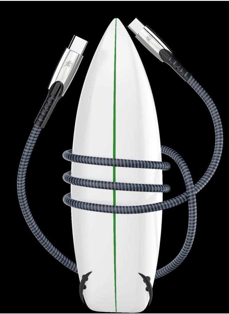 Spark Berry - Type-C T0 Type-C BRAIDED NYLON CABLE 1.2M 5A - Image 1