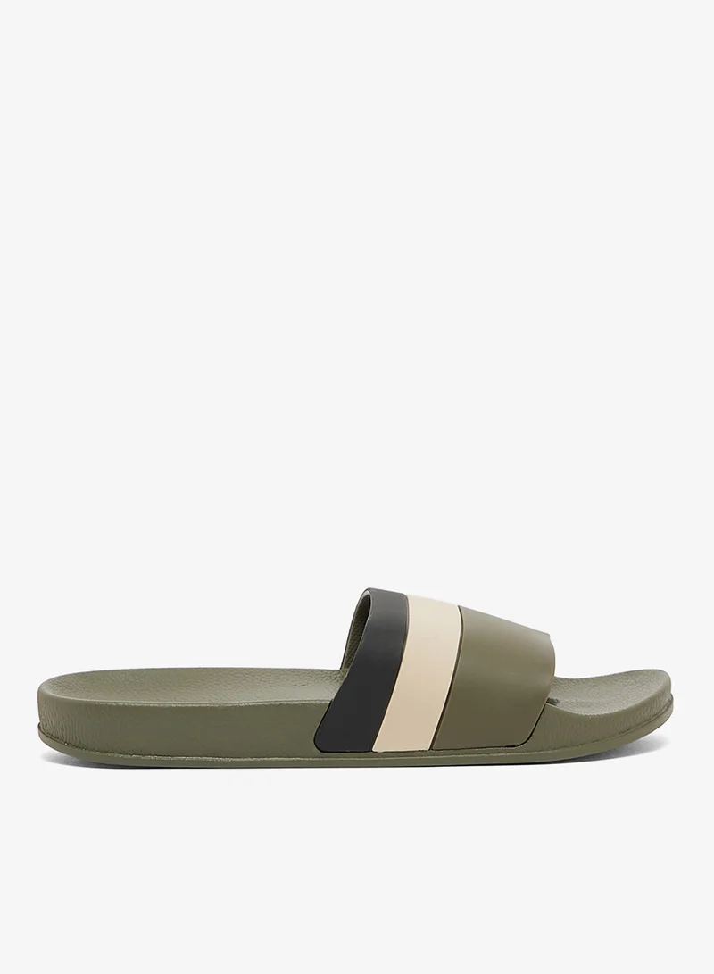 Colour Block Casual Slides