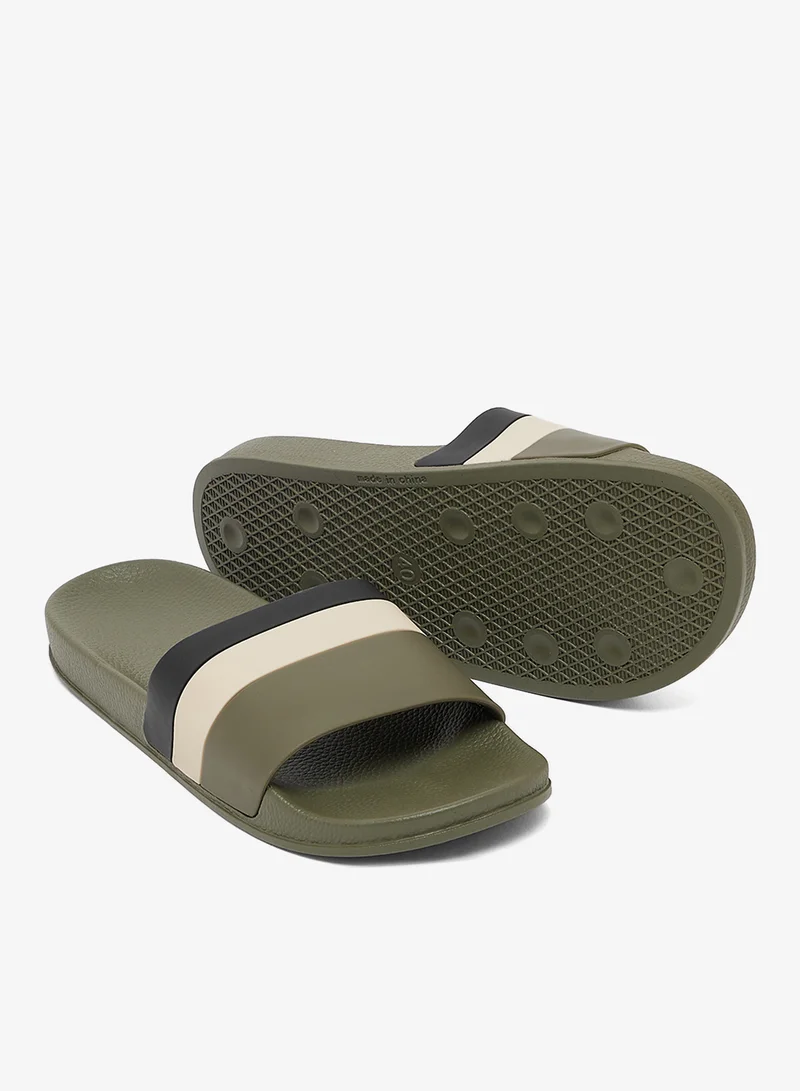 Seventy Five  Colour Block Casual Slides for Men | Best Price UAE