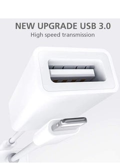 ELTRAZONE [Apple MFi Certified] Lightning to USB Camera Adapter for iPhone iPad, USB 3.0 OTG Data Sync Cable Adapter Compatible with iPhone 12 11 XS XR X 8 7 iPad to Card Reader Keyboard Mouse USB Flash Drive  - Image 2